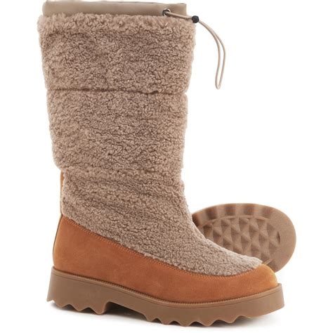 many shoes use fake shearling|shearling shoes for women.